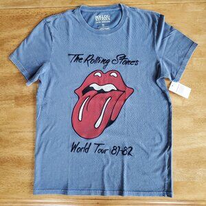 Rolling Stones Lucky Brand Embroidered Band T-Shirt size medium World Tour Tee